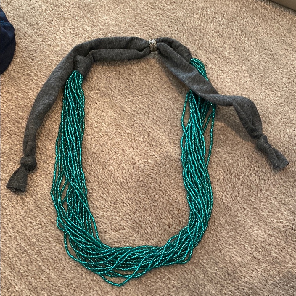 Elegant Green Beaded Necklace